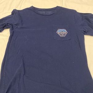 Boys, Patagonia brand T-shirt, blue in color